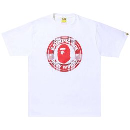 A BATHING APE: Белая футболка 