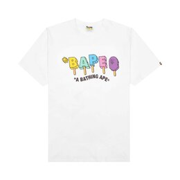 A BATHING APE: Белая футболка 