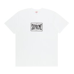 Supreme: Белая футболка  Warm Up