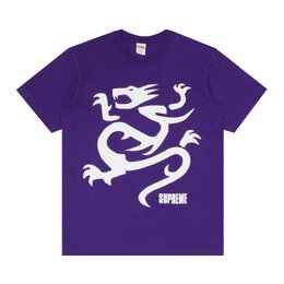 Supreme: Фиолетовая футболка  Dragon