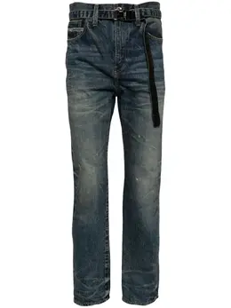 sacai: Голубые джинсы 