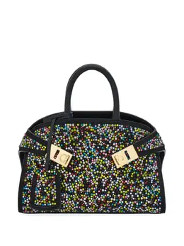 Ferragamo: Чёрная сумка-шоппер 
