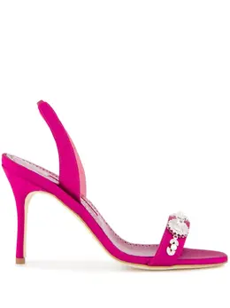 Manolo Blahnik: Розовые сандалии 