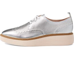 Cole Haan: Серебристые лоферы 