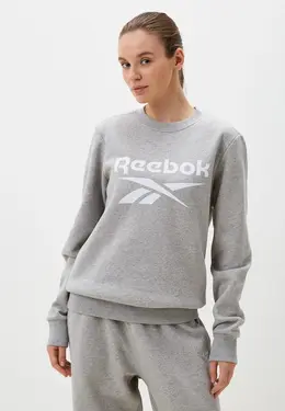 Reebok: Серый свитшот 