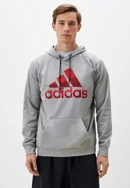 adidas: Серая толстовка 