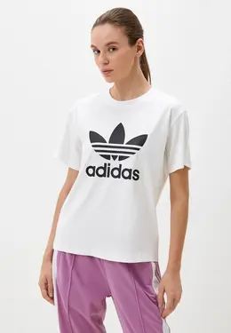 adidas Originals: Белая футболка 