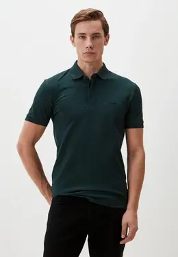 Lacoste: Зелёное поло 