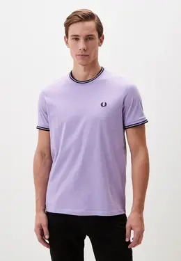 Fred Perry: Фиолетовая футболка 