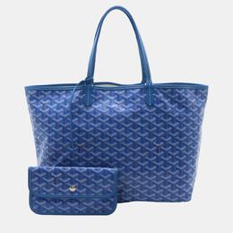 Goyard: Голубая сумка-шоппер 