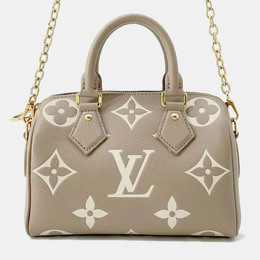 Louis Vuitton: Бежевая сумка  Speedy