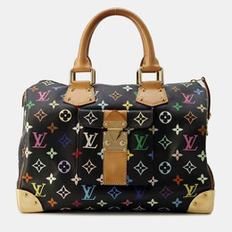 Louis Vuitton: Чёрная сумка  Speedy 30