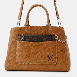 Louis Vuitton: Коричневая сумка-шоппер  Épi