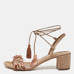 Aquazzura: Бежевые сандалии 