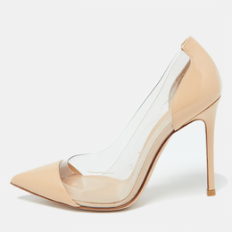 Gianvito Rossi: Бежевые туфли  Plexi