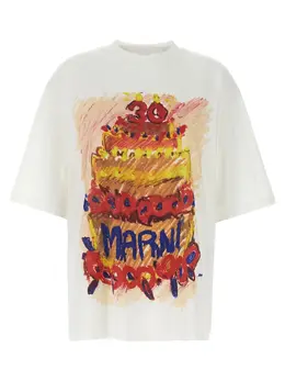 Marni: Хлопковая футболка 