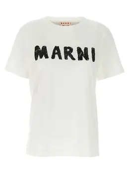 Marni: Хлопковая футболка 