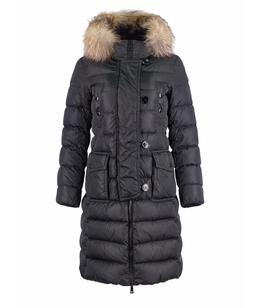 MONCLER: Чёрный пуховик 