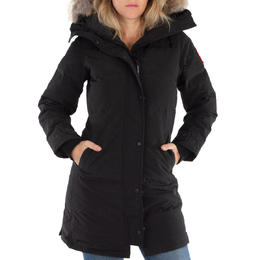 Canada Goose: Чёрный пуховик  Shelburne