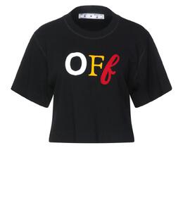 OFF-WHITE: Короткая футболка 