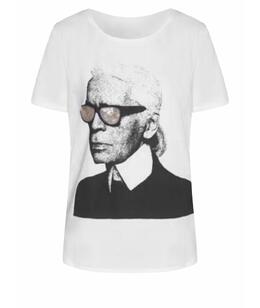 KARL LAGERFELD: Хлопковая футболка 