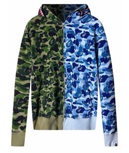 A BATHING APE: Голубая толстовка 