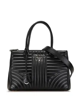 Prada Pre-Owned: Чёрная сумка-шоппер 