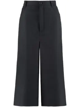 Balenciaga: Чёрные брюки 