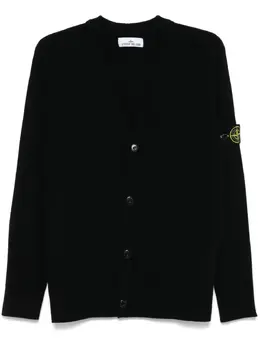 Stone Island: Чёрный кардиган  Compass