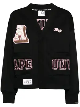 AAPE BY *A BATHING APE®: Чёрный кардиган 