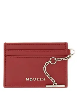 Alexander McQueen: Красный картхолдер 