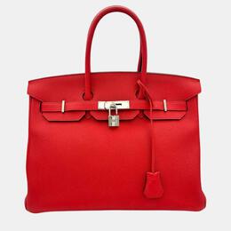 Hermes: Красная сумка  Birkin 35