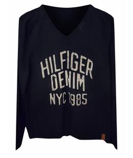 HILFIGER COLLECTION: Джинсовый свитер 