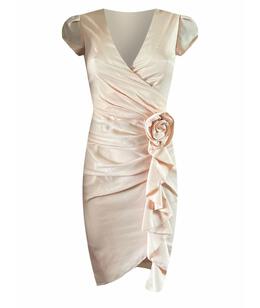 ELISABETTA FRANCHI: Бежевое платье 