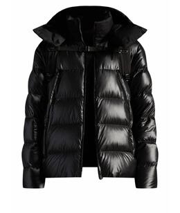 MONCLER: Чёрный пуховик 