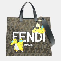 Fendi: Коричневая сумка-шоппер  Zucca