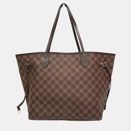 Louis Vuitton: Коричневая сумка-шоппер  Neverfull