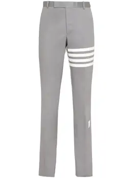 Thom Browne: Хлопковые брюки  4-Bar