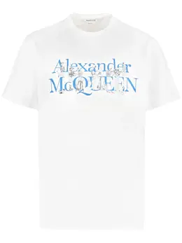 Alexander McQueen: Футболка с принтом 