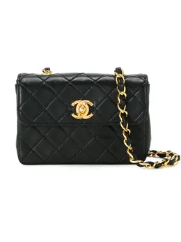 CHANEL Pre-Owned: Чёрная сумка через плечо 