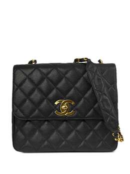 CHANEL Pre-Owned: Чёрная сумка 