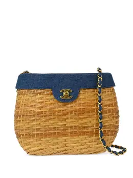 CHANEL Pre-Owned: Бежевая сумка 
