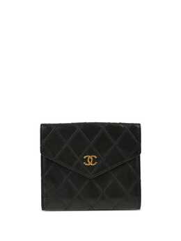 CHANEL Pre-Owned: Чёрный кошелёк 