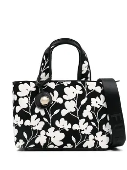 Furla: Чёрная сумка-шоппер 