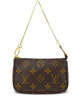 Louis Vuitton Pre-Owned: Коричневый клатч 