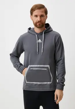 adidas: Серая толстовка 