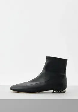 Casadei: Чёрные ботинки 