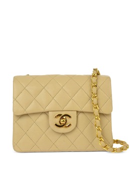 CHANEL Pre-Owned: Бежевая сумка 