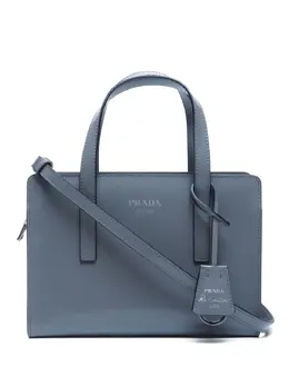 Prada Pre-Owned: Серебристая сумка 