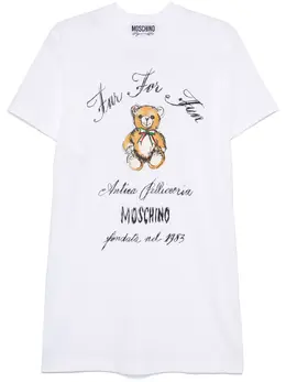Moschino: Платье  Teddy Bear с принтом